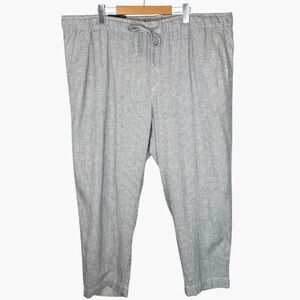 NWT Gap Linen Blend Easy Pant Striped - Size XXL